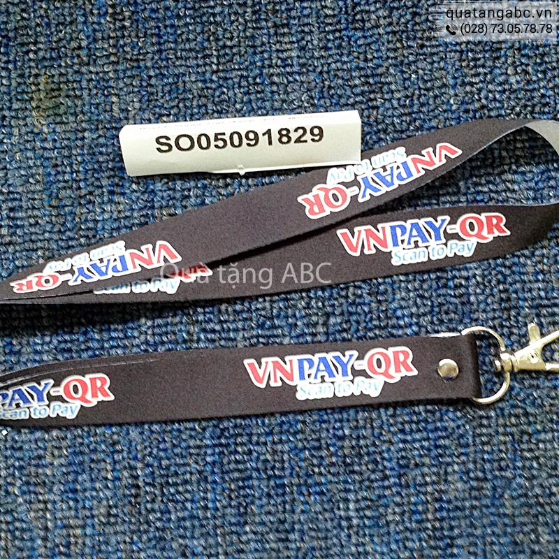 INLOGO in dây đeo thẻ nhân viên cho cỗng thanh toán VNPayQR